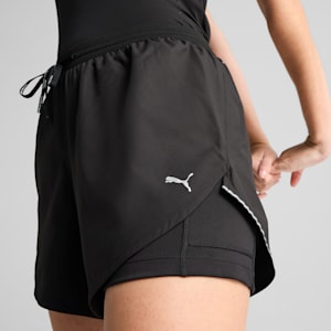 RUN ULTRAWEAVE Women's 2-in-1 4" Shorts, PUMA Black, extralarge